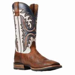 Ariat® Men's Brushrider Penny Brown Square Toe Boots 10040428