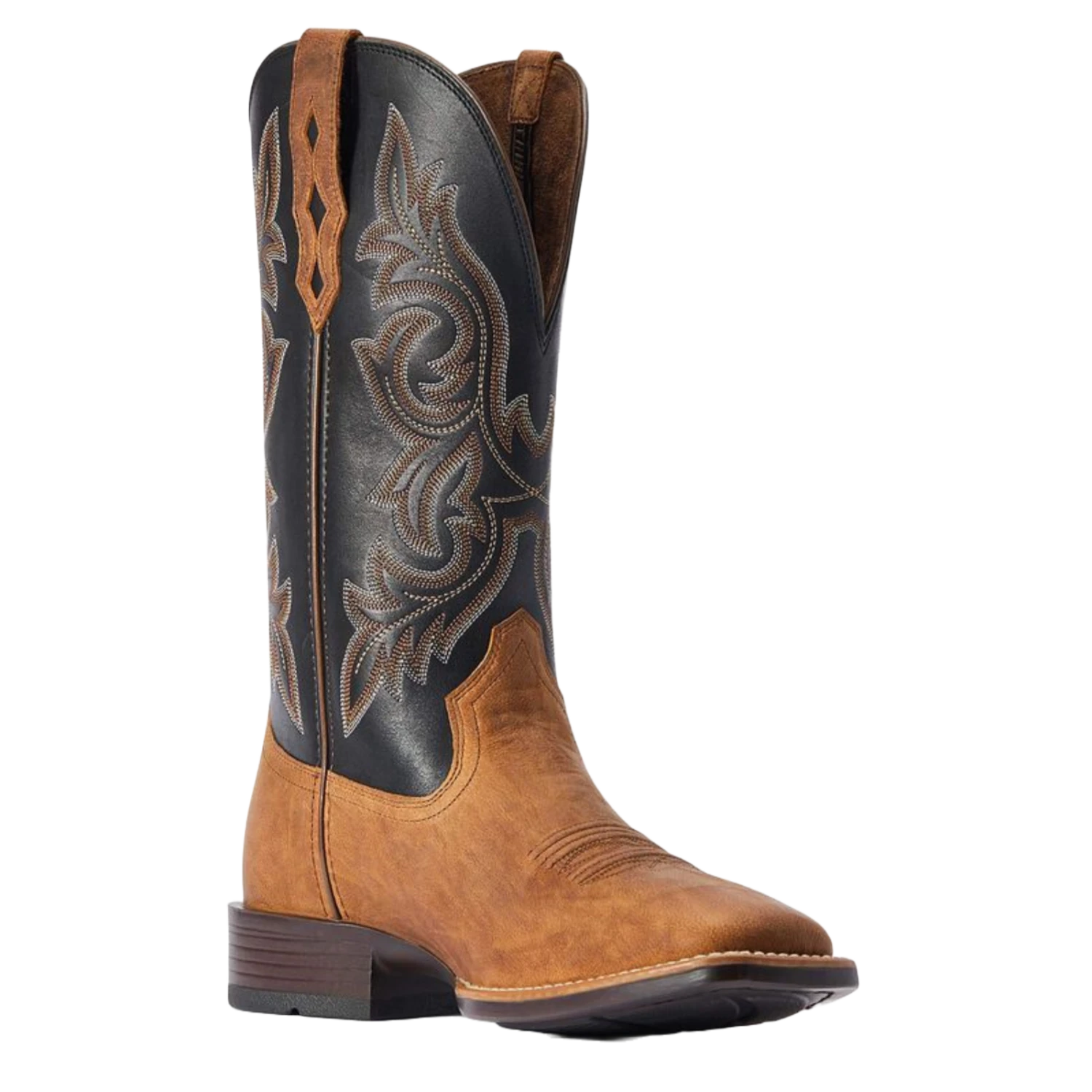 Ariat® Men's Drover Ultra Sorrel Crunch & Black Square Toe Boots 10042443