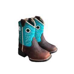 Ariat Toddler Girl's Lil' Stompers Crossfire Brown Western Boots A441000102