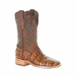 Corral Boots Corral Men's Antique Saddle Caiman Leather Boots A4055