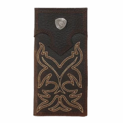 Ariat Youth Boys Rodeo Boot Stitched Medium Brown Wallet A3551244