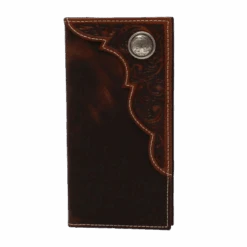 Ariat Youth Rodeo Round Conch Brown Wallet A3551302