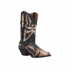 Dan Post® Ladies Paloma Black & Distressed White Snip Toe Boots DP4346