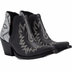 Ariat® Ladies Pendleton Dixon Black & Kiva Steps Booties 10038475
