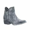 Circle G By Corral Ladies Grey Cutout Shortie Boots Q5059