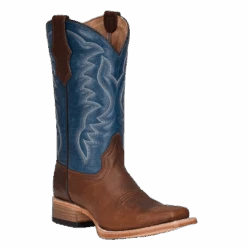 Circle G By Corral Youth Western Embroidery Brown & Blue Boots J7103