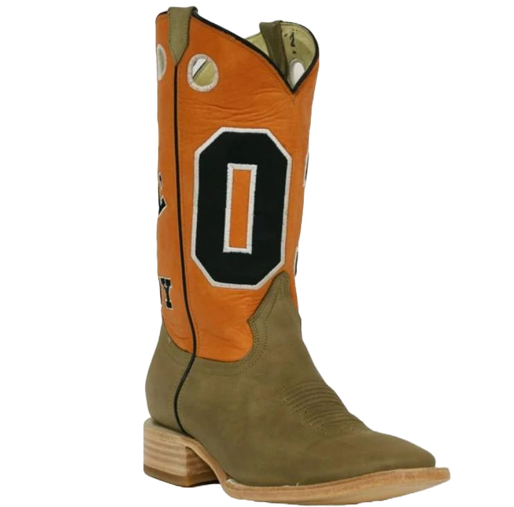 RockinLeather Men's Orange "Just A Good Ol' Boy" Boots 1156