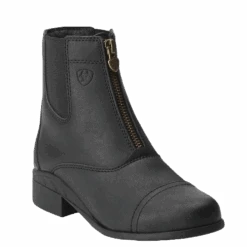 Ariat® Children's Scout Black Zip Paddock Equestrian Boots 10015198