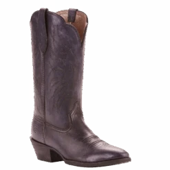 Ariat Ladies Heritage Western Distressed Black R Toe Boots 10025118