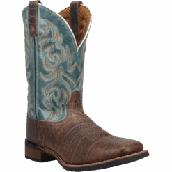Laredo Men's Bisbee Brown & Blue Leather Boots 7838