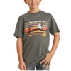 Rock & Roll Cowboy Desert Graphic Charcoal Grey T-Shirt P3T1524