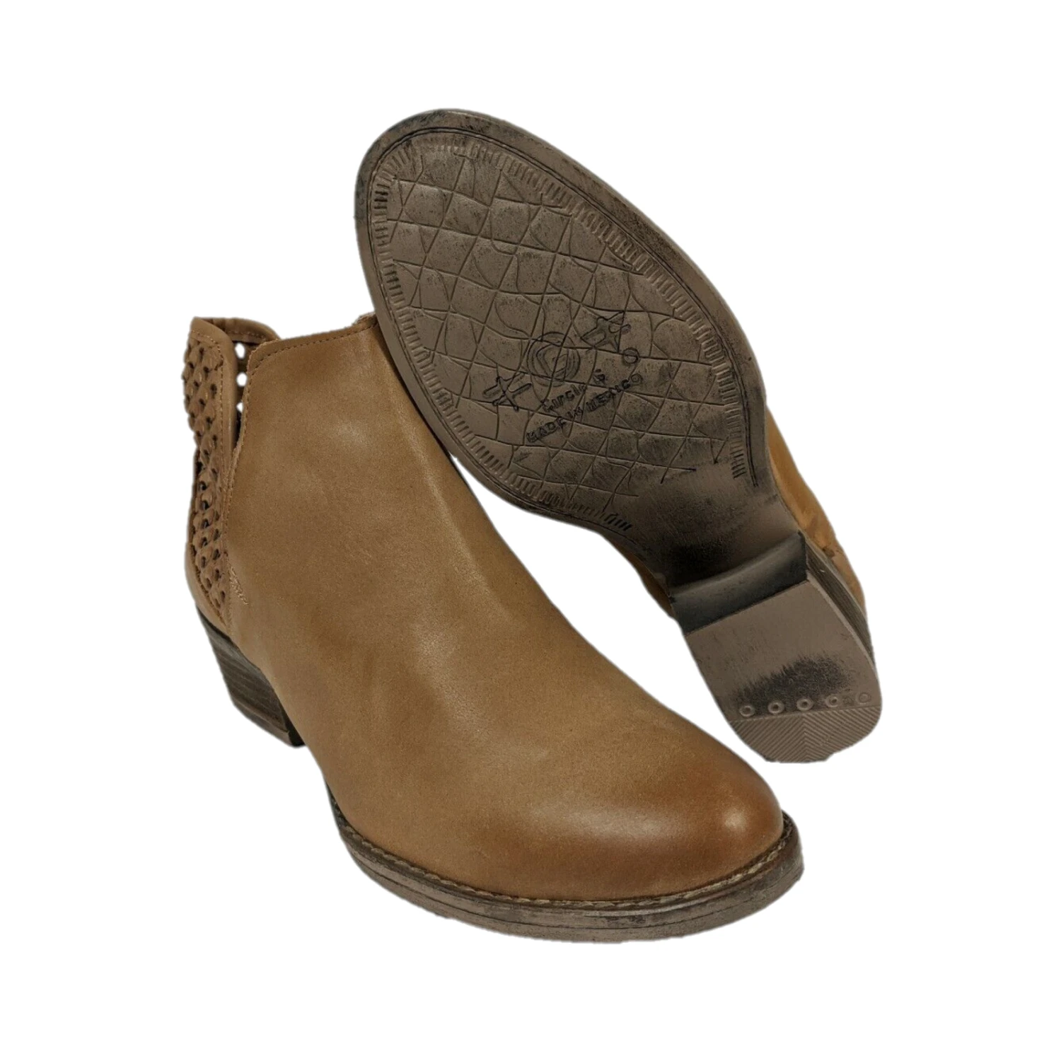 Circle G By Corral Ladies Brown Cutout Shortie Boot Q5027 - Image 4