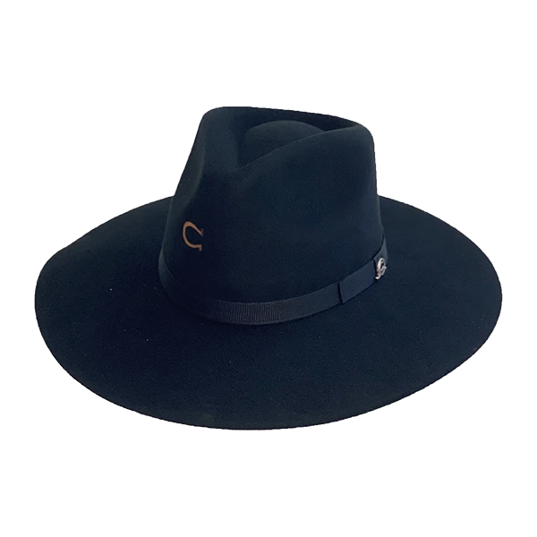 Charlie 1 Horse Children's Highway Jr Black Felt Hat CWHIJR-403407