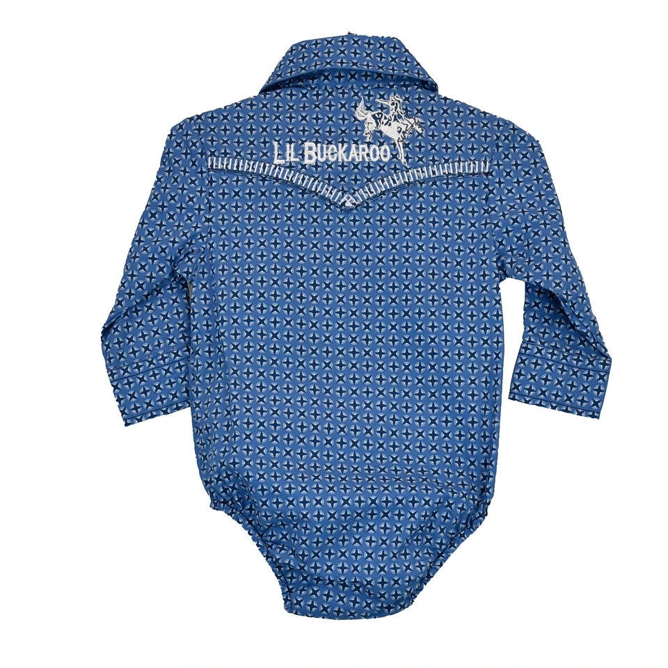 Cowboy Hardware Infant Boys Circle Star Blue Onesie 725468R-400 - Image 2